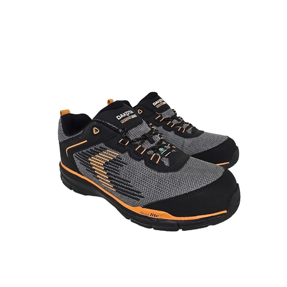 Dakota Men's 3600 WorkPro Series Steel Toe Work Shoe Black/Yellow Size 8.5M
